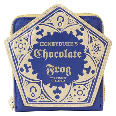#ad Loungefly Warner Brothers Harry Potter Honeydukes Chocolate Frog Zip Around Wall $48.50
