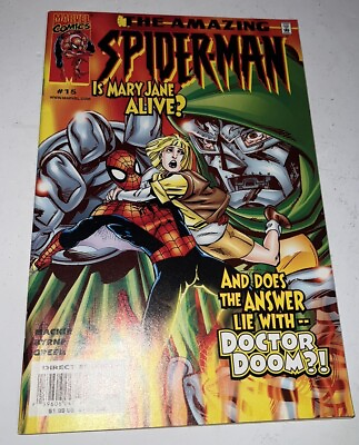 #ad Amazing Spider man Vol.2 # 15 2000 Comic Book Mary Jane Doctor Doom $7.96