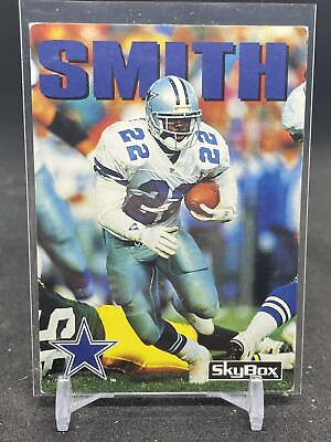 #ad 1992 Skybox Impact Emmitt Smith #275 Base Set Dallas Cowboys READ DESCRIPTION $1.50
