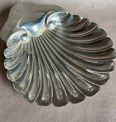 #ad Victorian Antique Solid Silver Repousse Shell Butter Dish 52g George Unite GBP 60.00