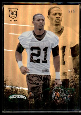 #ad Justin Gilbert 2014 Certified Rookie Retro Green RC 5 #RR48 Cleveland Browns $8.25