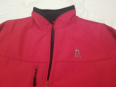 #ad Los Angeles Angels Antigua red jacket womens size M fleece lined $59.99