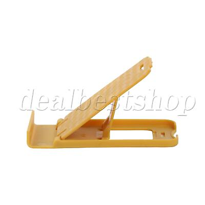 #ad Plastic Adjustable Foldable Stand for Phones Tablets Display Yellow $5.85