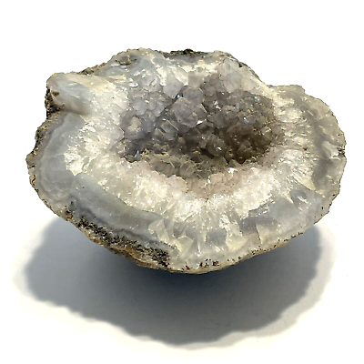 #ad White and Gray Opened Geode 3 1 2quot; Diameter $8.95