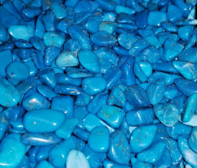 #ad 1 2 lb Tumbled Blue Howlite turquoise Crystal Gemstones Stones minerals $17.99