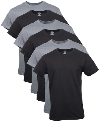 #ad BEST SELLER 6 Pack George Men#x27;s Assorted Crew T Shirts Size S 3XL FREE SHIPPING $20.99