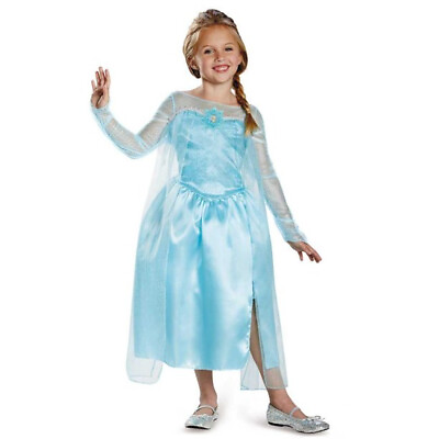 #ad NEW M Officially Licensed Disney Princess Elsa Frozen Dress Halloween Costume $14.70