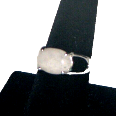 #ad Natural Crystal Quartz Gemstone 925 Sterling Silver Ring Sz 8.75 #396 $23.78