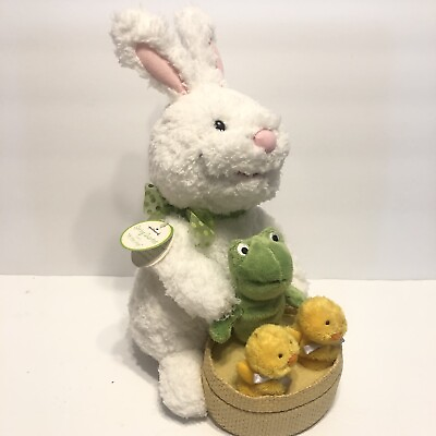 #ad Hallmark Spring Quartet Animated Plush At The Hop Rabbit Chicks Singing With Tag $28.49