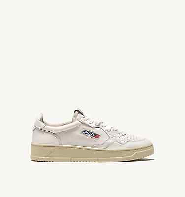 #ad Men Sneakers Autry Medalist Low Leather Of Capra White Art. Aulm GG04 $239.83