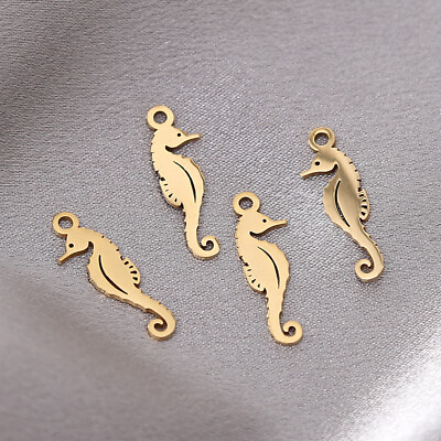 #ad 20pcs Stainless Steel Seahorse Charm Pendant diy Jewelry Making Crafts $7.99