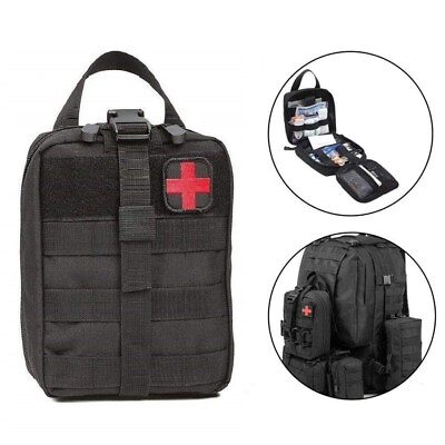 #ad Tactical EDC Survival First aid Kit Outdoor Climbing Camping Equipment Safe Bag $10.99