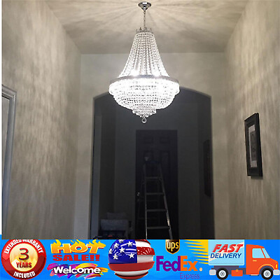 #ad French Empire Crystal Chandelier Lighting 9 Lights Ceiling Light Pendant Lamp $133.00