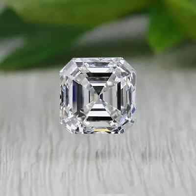 #ad 3 Ct Certified Natural Asscher Cut White Diamond D Grade VVS1 1 Free Gift $210.00