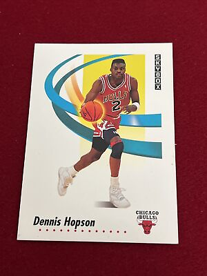 #ad Dennis Holson Chicago Bulls Skybox 1991 Basketball Card #38 $9.99