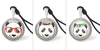 #ad Panda Necklace Pendants Pewter Silver Jewelry Jewelry JNP $9.99