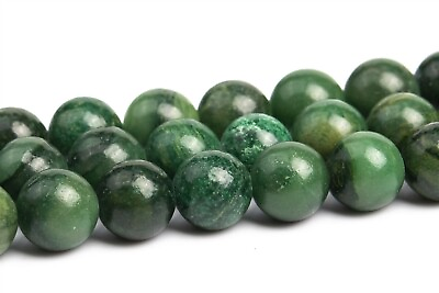 #ad Natural Green African Jade Beads Grade AAA Round Gemstone Loose Beads 6 7 8MM $7.99