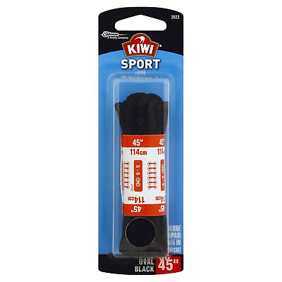 #ad Kiwi Laces 45 Oval Blk AthltcSize EAPack of 3 Kiwi Kiwi Laces 45 Oval Blk Ath $37.41