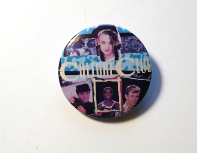 #ad Culture Club Boy George Pin Badge Button Pinback 1980s Vintage Retro Group Shot $10.20