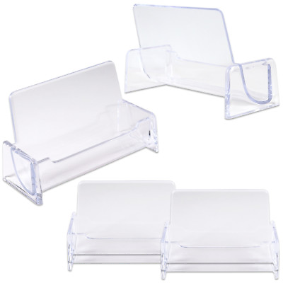 #ad #ad 6pcs Clear Acrylic Compartment Desktop Business Card Holder Display Stand $7.99