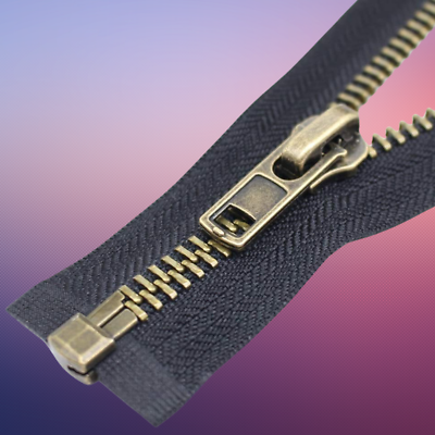 #ad Brass Separating Jacket Zipper Y Teeth Metal Crafts Heavy Duty Coat Zip 28 Inch $16.49