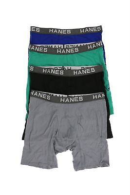 #ad Hanes 267436 Men Black Gray Green Blue Underwear Size XL $33.15