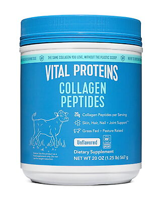 #ad Vital Proteins Collagen Peptides Supplement Powder Unflavored 20 oz $34.98