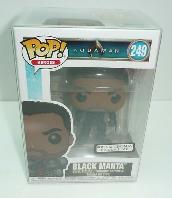#ad Black Manta Unmasked Funko Pop Figure AQUAMAN Regal Cinemas Exclusive Villain DC $15.95