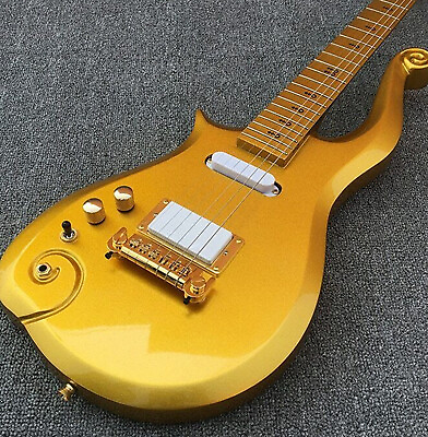 #ad Custom Finish Left handed Gold Prince Style Series Electric Guitar Gold Parts $275.32