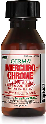 #ad Mercuro Chrome Mercury Free First Aid Antiseptic Liquid 1 Oz $19.06