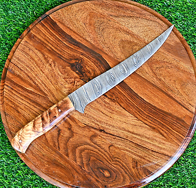 #ad Japanese Style Fillet Chef Knife Custom HandMade Hand Forged Damascus Steel $29.99