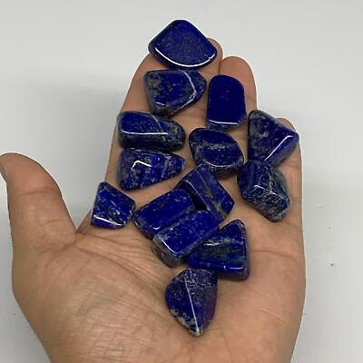 #ad 109.7g0.7quot; 1.1quot; 14pcs Natural Lapis Lazuli Tumbled Stone @Afghanistan B30262 $9.90