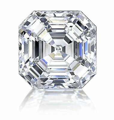 #ad Asscher Cut White Diamond 1.87 ct Natural VVS1 D Grade Gemstone 211 $53.00