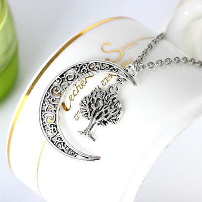 #ad Elegant 925 Sterling Silver Tree of Life Fashion Jewelry Charms Pendant Necklace $13.74