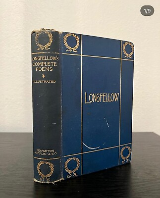 #ad Vintage copy of Longfellow’s Complete Poems 1899 $12.00