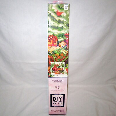 #ad DAC Diamond Art Club Christmas Delivery by Susan Winget 20quot; x 20quot; Craft Kit $44.99