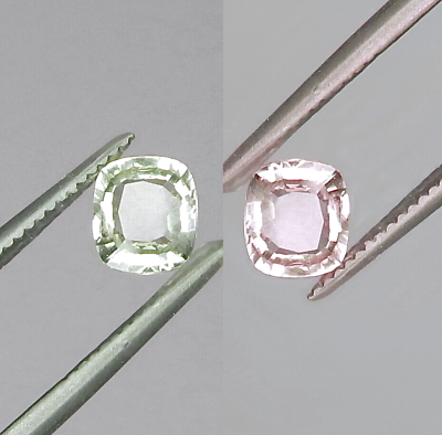 #ad 1.2ct IF Color Change Diaspore Light Green to Pink Natural Earth Mined Unheated $49.95
