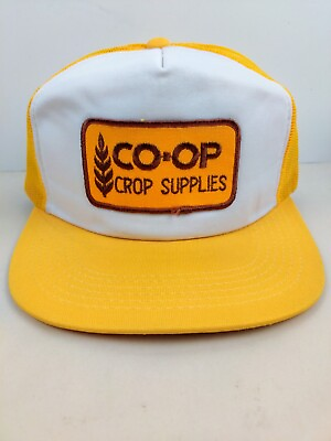 #ad Vintage Co Op Crop Supplies Farm Trucker Hat Snapback Cap NOS $20.00