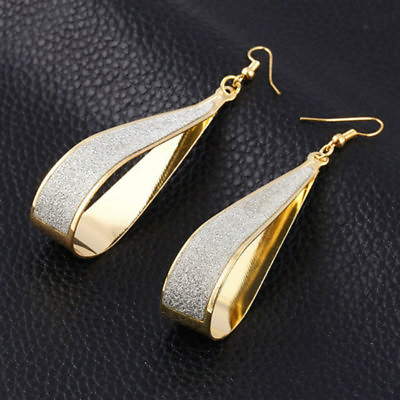 #ad 18K Gold Plated Crystal Wedding Drop Dangle Chandelier Earrings HOT EARRINGS $7.99