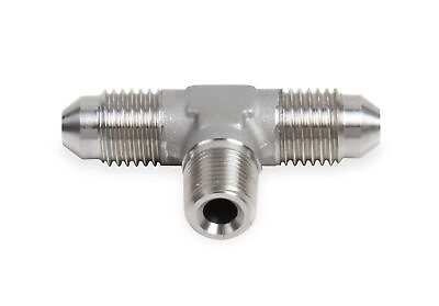 #ad Earl#x27;s SS982503ERL Male AN 3 Tee to 1 8 in. NPT on Branch Stainless Steel $15.19