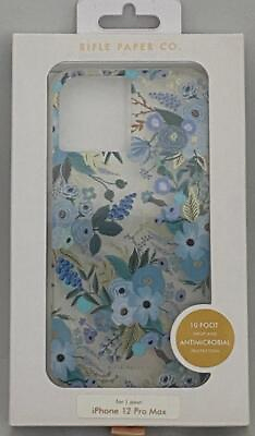 #ad Rifle Paper Co Case iPhone 12 Pro Max 10 ft Drop Protection Garden Party Blue $36.99
