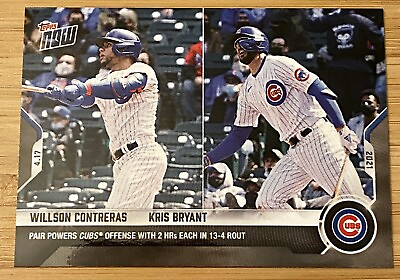 #ad Keepsake—Wilson Contreras amp; Kris Bryant Chicago Cubs 2021 TN#89 $3.99
