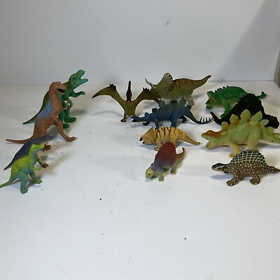#ad Lot of 13 small Dinosaurs $19.99