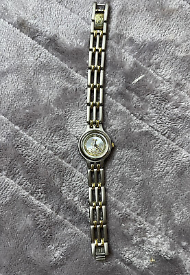 #ad Seiko Two Tone Mickey Mouse Watch For Women Gold And Sliver $70.00