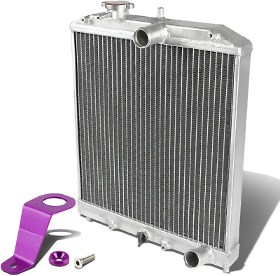 #ad Full Aluminum 2 Row 42Mm Radiator Bundle with Purple Stay Mount Bracket Compatib $96.99