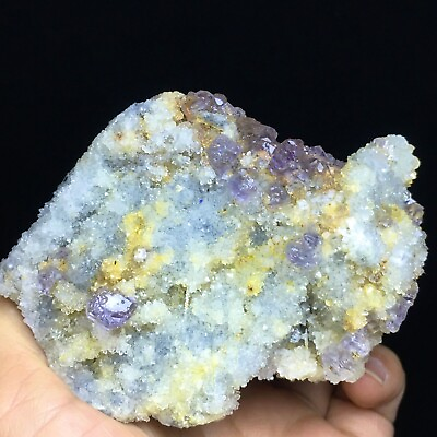 #ad 300g Natural Transparent Gem Level Dark Purple Fluorite Mineral Specimen China $43.66