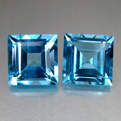 #ad 6.30 CTS MARVELOUS FIRE LUSTROUS NATURAL BLUE TOPAZ GEMSTONE $14.99