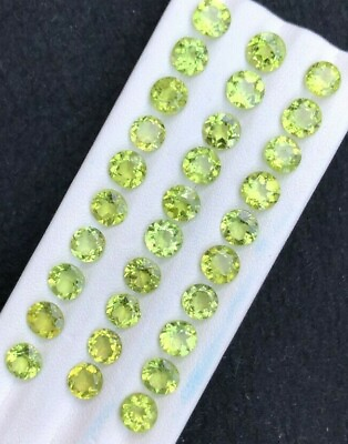 #ad 40 carat green color faceted Peridot from Africa $100.00