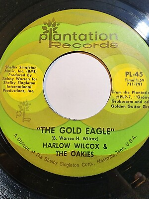 #ad HARLOW WILCOX amp; THE OAKIES :The Gold Eagle Golden Guitar Flower VG F240 $8.95
