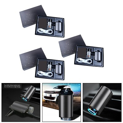#ad Adjustable Smart Car Air Freshener USB Rechargeable Vehicle Fragrance Diffuser $28.60